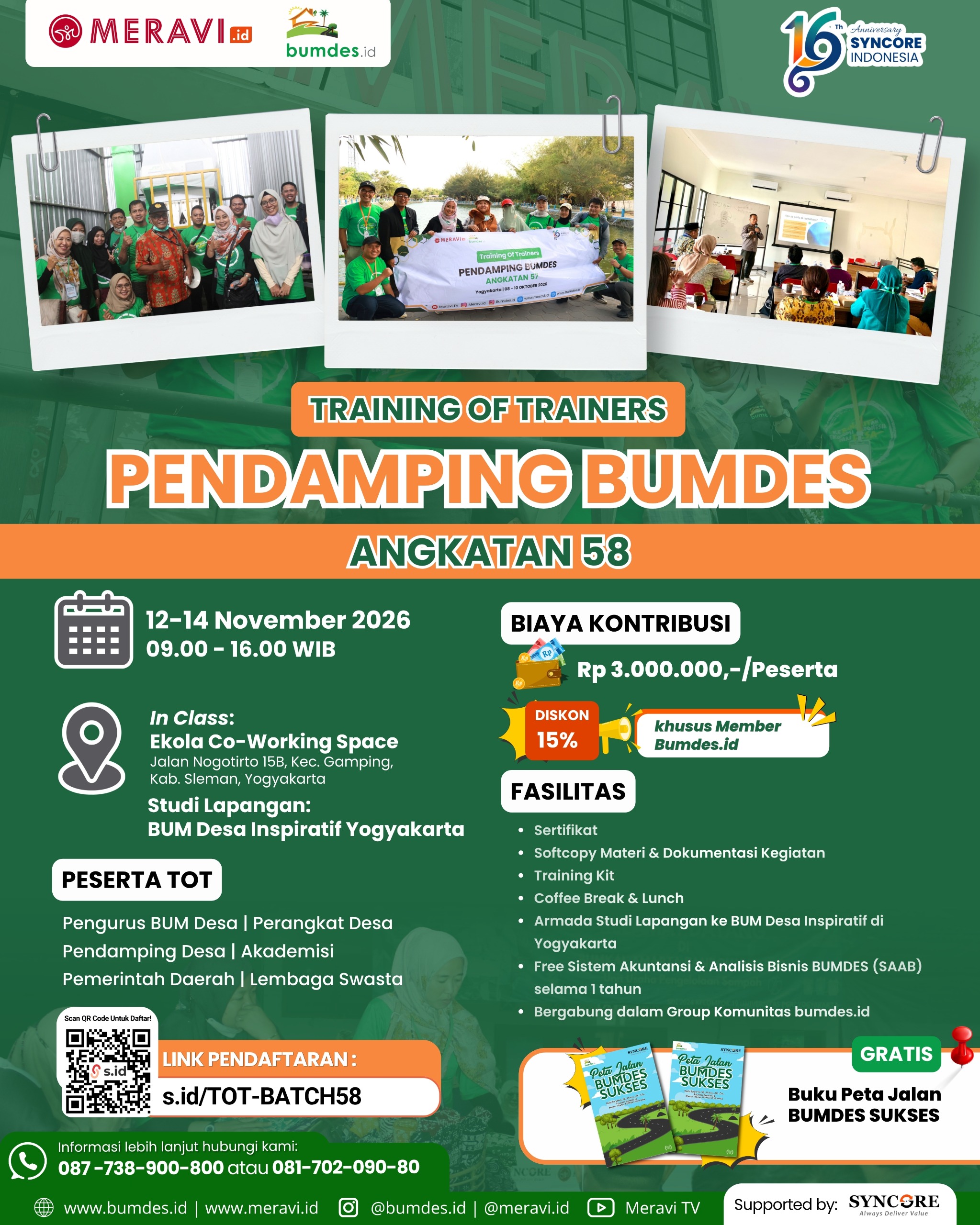 Training of Trainers (ToT) Pendamping BUMDes Angkatan 58
